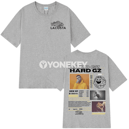 HARD GZ Tour 2025 erkek futbolkasy, cotton, giň kesimli