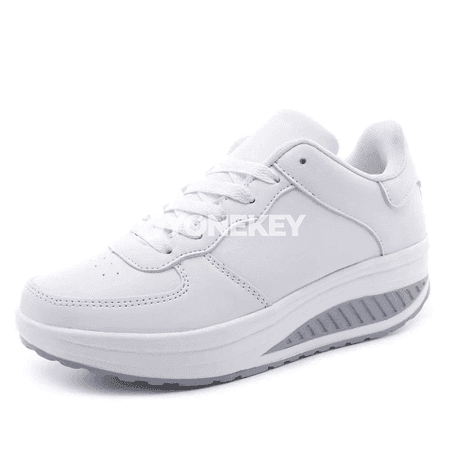 Zenanlar üçin ýaşnakly sport köwüşler, platformaly klassyk model