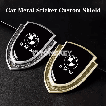 BMW üçin 3D metal emblem stiker — kuzow bezegi