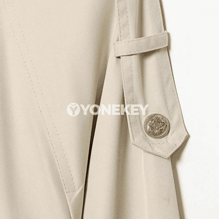 Zenanlar üçin ýaz‑küz oversized jaket, ýaka bölekli we düwmejikli