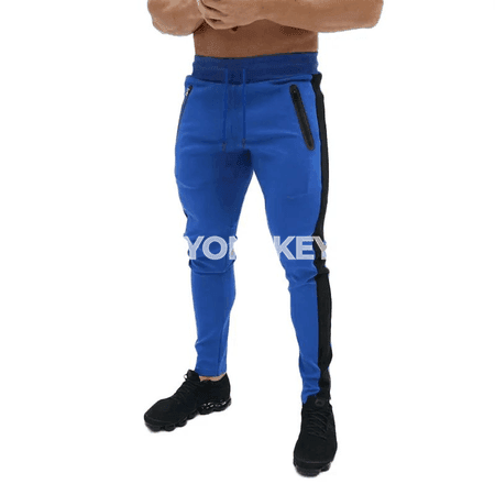 Erkekler üçin giň sport balaklar, ýeňil we rahat ýöriş üçin