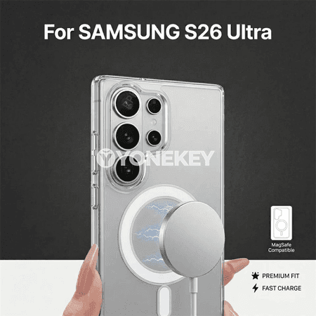Samsung Galaxy S26–S21 üçin magnitli TPU-PC gorag örtük