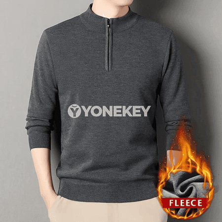 Erkekler üçin ýyly zipli gyş sweatşört