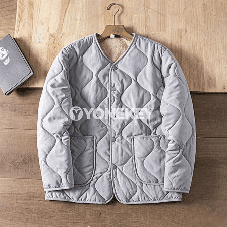 Erkekler üçin ýyly galyň retro stil kurtka