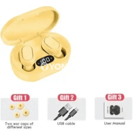 NEW E7S TWS simsiz Bluetooth 5.0 nauşnik, mikrofonly, suw geçirmez