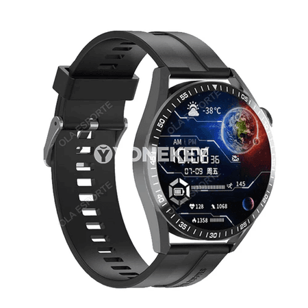Erkekler üçin akylly sagat 5 Pro, 1.36 dýum HD ekran, GPS, NFC
