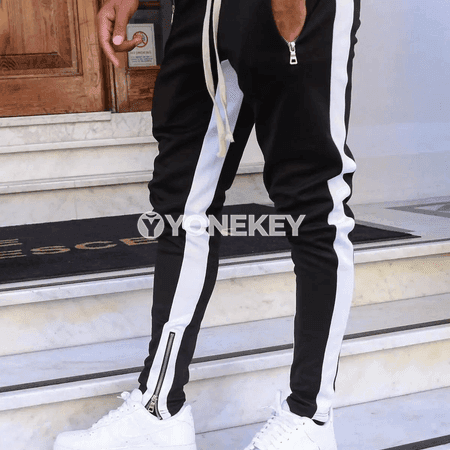Erkekler üçin ýeňil sport jogger balaklary, ýokary laýyklyk