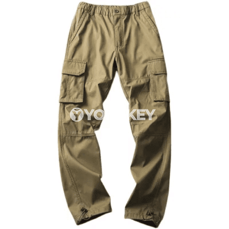 Erkekler üçin ýyly fleece cargo balaklar, köp jübüli