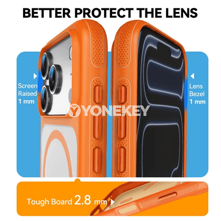 iPhone 12-17 üçin MagSafe magnitli premium telefon gapagy