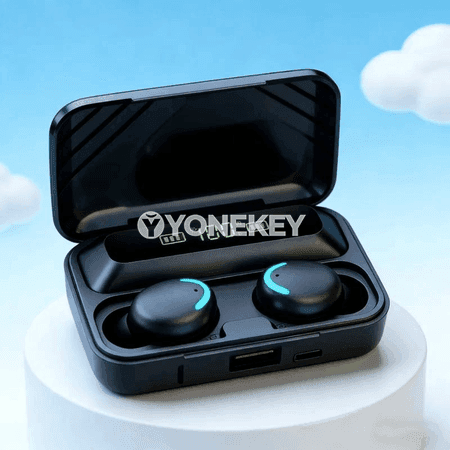 Bluetooth 5.3 simsiz sport naushnikler, 9D stereo, sensorly