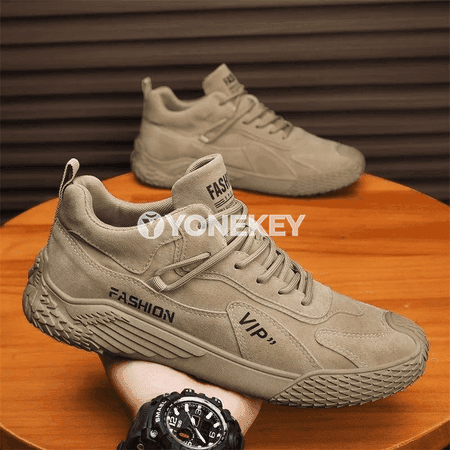 Erkekler üçin anti-slip pes bilekli gündelik sport köwüşleri, iş üçin amatly