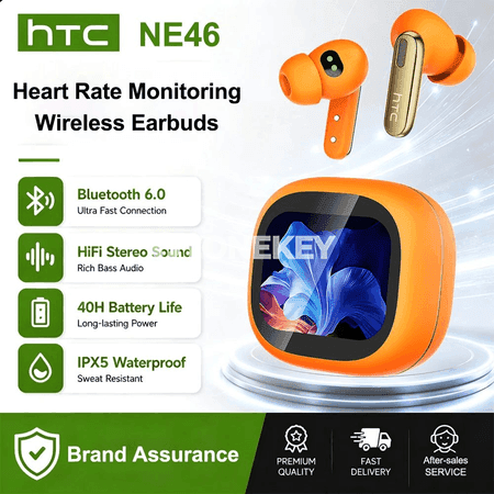 HTC NE46 simsiz Bluetooth gulaklyklar, AI terjimeçi, ýürek urşy gözegçiligi