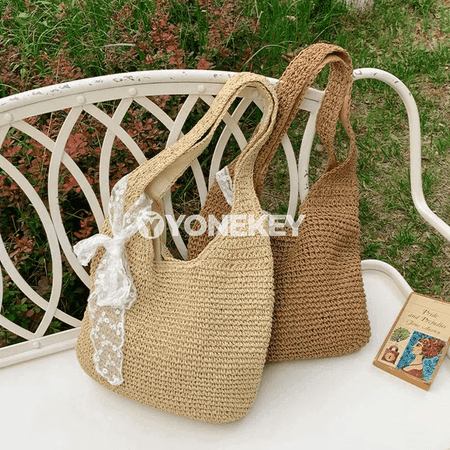 Zenanlar üçin örülen egn sumkasy, ýeňil boho tote