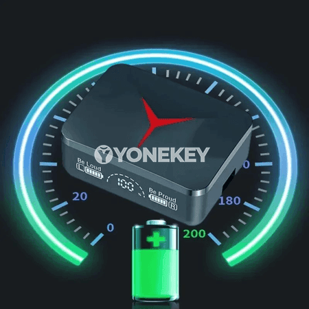 TWS simsiz Bluetooth nauşnikler, mikrofonly, sport üçin