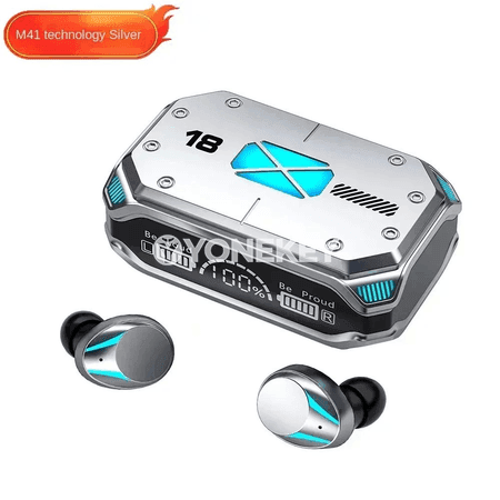 TWS M41 Bluetooth gulaklyklar, akylly sensorly, LED görkeziji