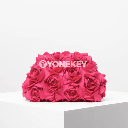 Aýal-gyzlar üçin gül görnüşli clutch sumkasy