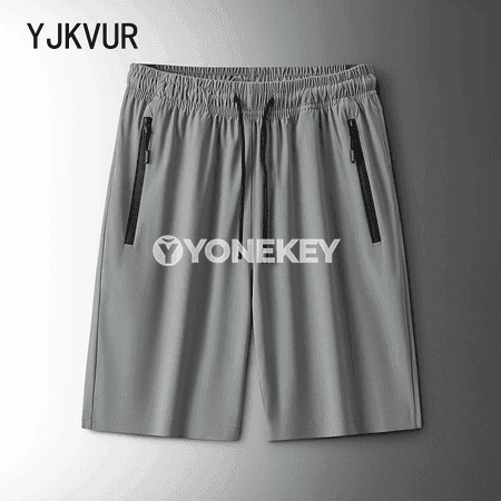 Erkekler üçin ýeňil, çalt gurşaýan ýazky sport şorty, uly ölçegli