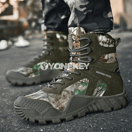 Erkekler üçin kamuflýaj beýik ankletik ädikler, trekking üçin