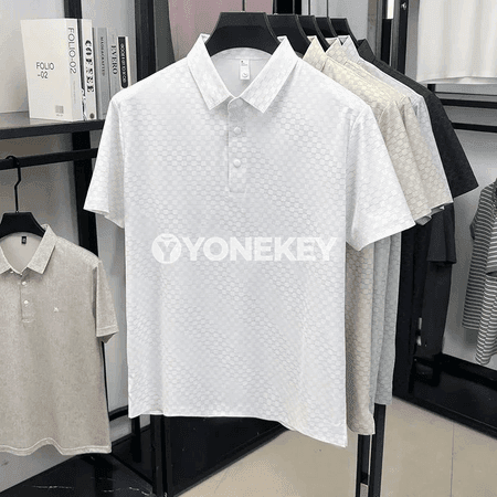 Erkekler üçin tomusky köçme polo köýnek, ýeňil we dem alyşly gurluş