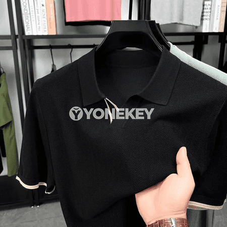 Erkekler üçin premium polo futbolka, ýeňil we dem alýan tomus köýnegi