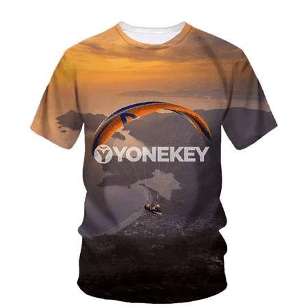 3D çaply erkek futbolkasy, ýeňil, dem alýan, tomus üçin