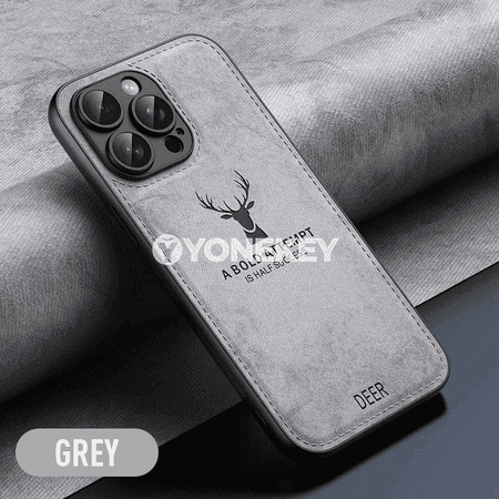 iPhone üçin deri dokaly keýikli gorag örtügi