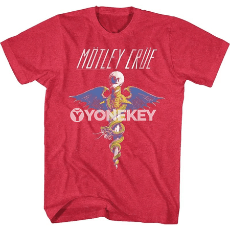 Motley Crue Dr. Feelgood erkekler üçin ýazky pagtaly futbolka