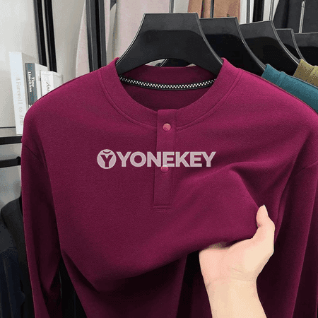 Erkekleriň ýyly henli boýunly uzyn ýeňli futbolkasy, soft fleece