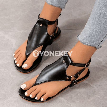 Aýal-gyzlar üçin moda sandallar, ýeňil we amatly, dürli ululyklar