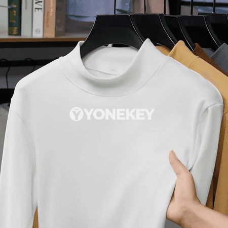 Erkekler üçin ýokary boýunly velýur uzyn ýeňli köýnek, rahat gündelik stil