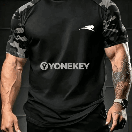 3D kamuflýa sport futbolka, çalt gurýan, erkek-zenan üçin