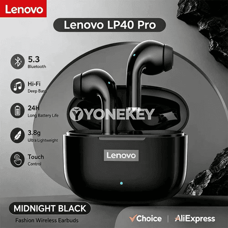 Lenovo LP40 Pro simsiz Bluetooth 5.4 TWS nauşnikler