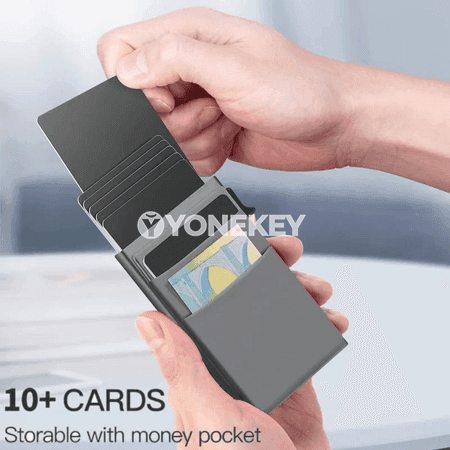 Erkekler üçin inçe RFID garşy kart saklaýjy gapjyk