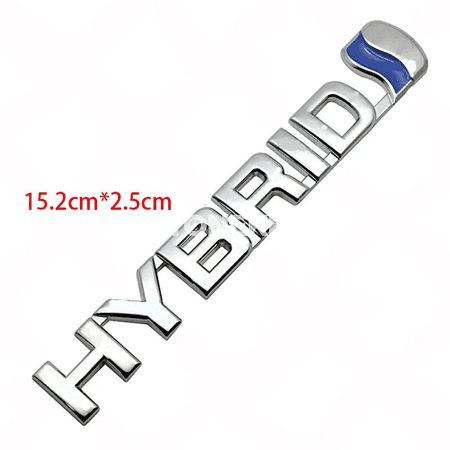 Toyota üçin 3D HYBRID metal awto emblem stiker
