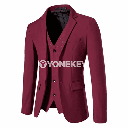 Erkekler üçin ýeňil klassik blazer, iki düwme