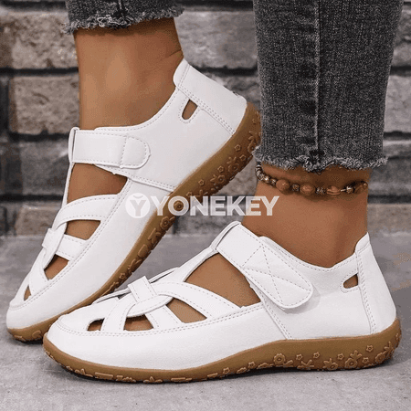 Zenanlar üçin ýeňil roman sandallary, tomusky rahat model