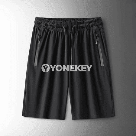 Erkekler üçin ýeňil, çalt gurşaýan ýazky sport şorty, uly ölçegli
