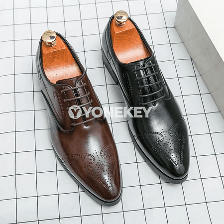 Erkekler üçin klassiki brogue köwüşler, resmi we gündelik