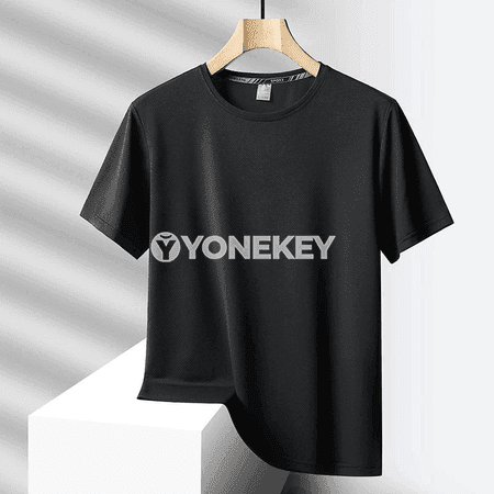 Erkekler üçin ýeňil, dem alýan gündelik futbolka, 6XL çenli