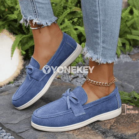 Zenanlar üçin maýda galstukly loafer köwüşler, güýz täze model