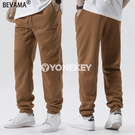Erkekler üçin ýyly fleece sport jalbarlary, gündelik rahat görnüş