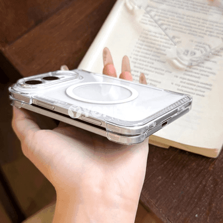 iPhone Duo üçin magnitli açyk gorag gapagy, berk we inçe