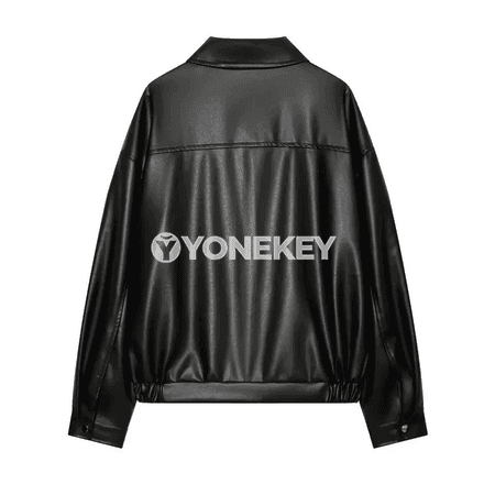 Zenanlar üçin gara ýeňil jaket, uzyn ýeňli, şäher stili