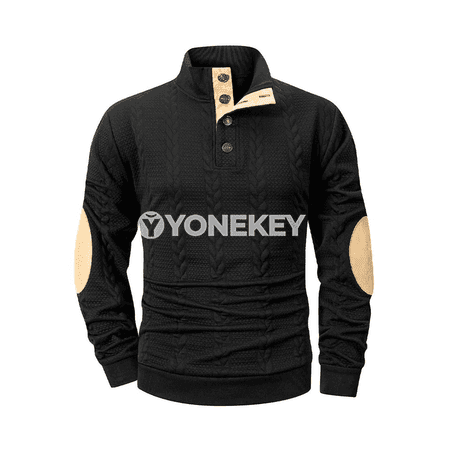 Erkekler üçin güýz-gyş ýyly örme sapakly switer