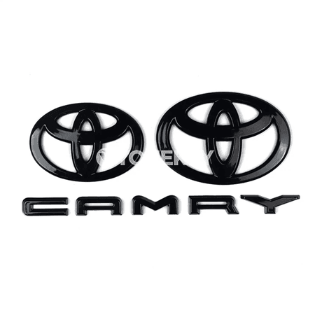 Toyota Camry 2024-2025 üçin 3 bölek glossy gara emblem toplumy