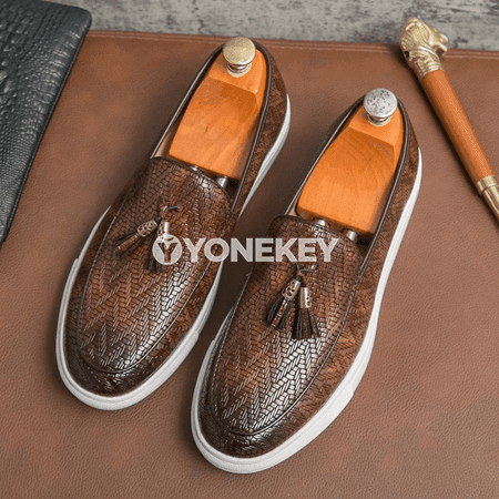 Erkekler üçin klassik loafers köwüşler, gündelik we ofis üçin