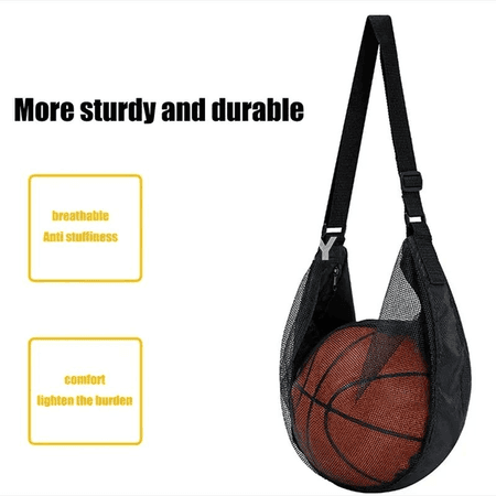 Basketbol üçin tor sumka, fermuarly, ýeňil we amatly