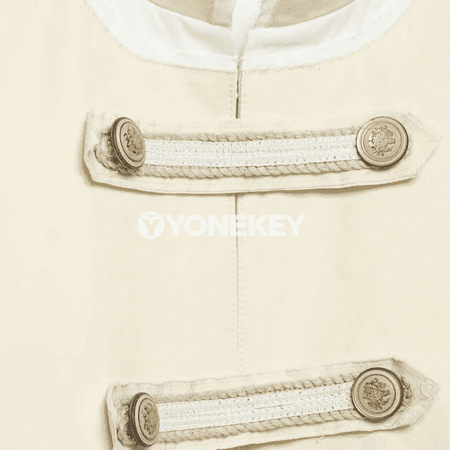 Aýallar üçin klassik streetwear gysga harby jaket, dik ýakaly