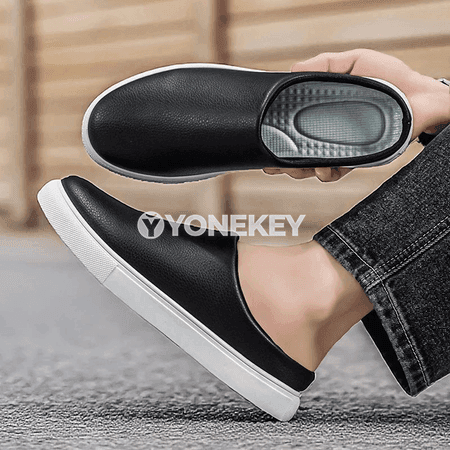 Erkekler üçin ýeňil öý-de-daşda geýilýän şypbyk, tomusky rahat model