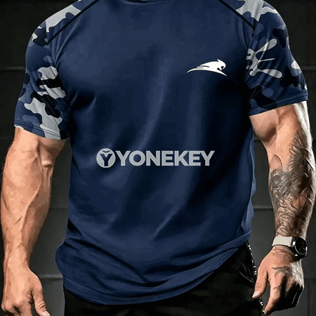 3D kamuflýa sport futbolka, çalt gurýan, erkek-zenan üçin